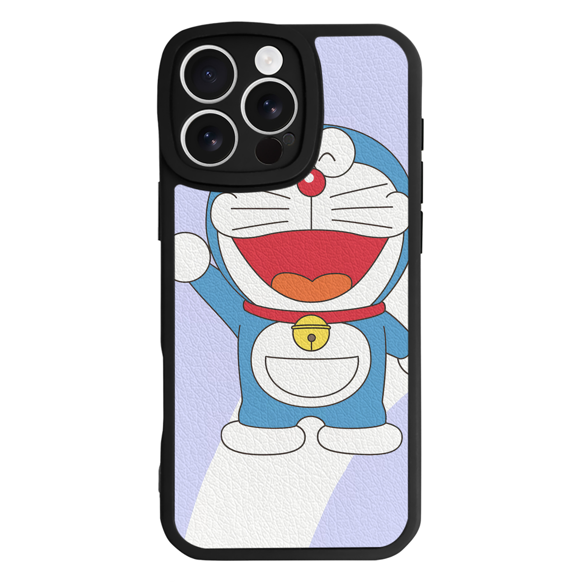 （画像用） ドラえもん Doraemon 【iPhone 16シリーズ対応】シリコンスマホケース（レザー調） 材質：シリコン